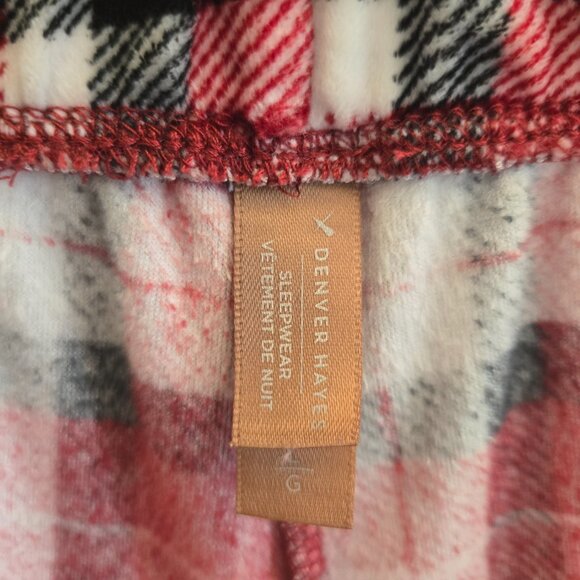 Denver Hayes Red Plaid Button-Up Pajama Set - Picture 8 of 8